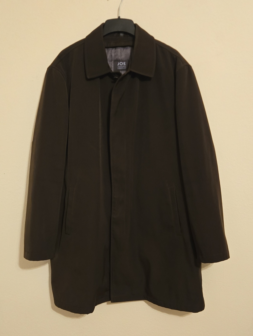 Joseph Abboud Dark Brown Single-Breasted Trench Coat -XL